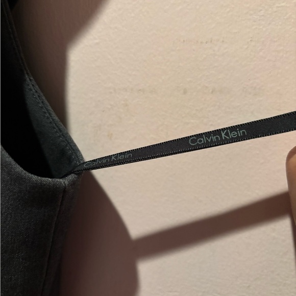 CALVIN KLEIN GREY PLEATED DRESS - Picture 5 of 5